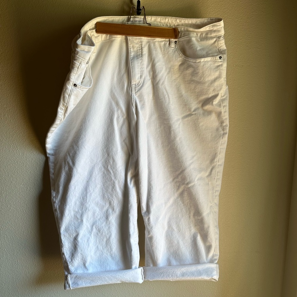 Lane Bryant White Denim Pants